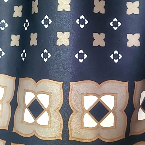 NWT Banana Republic Satin Strapless Midi Dress | Geometric Print | Womens Size 0 - Picture 14 of 17